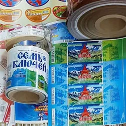 Образец этикеток в рулонах